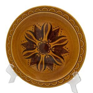 Vintage Chop Plate in Golden Harvest by Homer Laughlin 12 3/8"